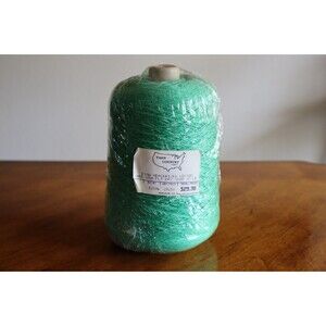 1.03 lbs Pima Mercerized Cotton Cone Yarn Country Green Machine Hand Knitting